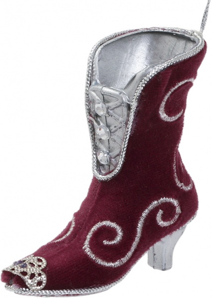 Новорічна декорація Пластиковий черевичок 8,5 см