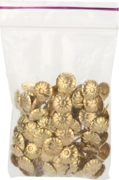 Гвозди декоративные 100 шт, золотые