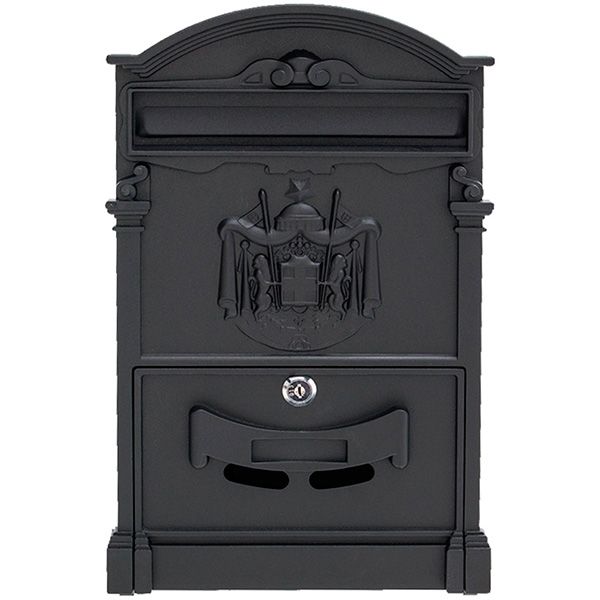 Почтовый ящик Antique 31091 25.5х9х41 см черный  — фото 1