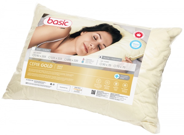 Подушка Basic Gold 50x70 см Sonex