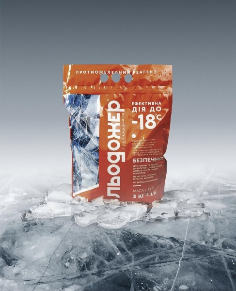 Противогололедный реагент Льодожер 3 кг