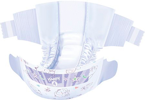 Подгузники HAPPY BELLA BABY maxi вес 8-18 кг 46 шт