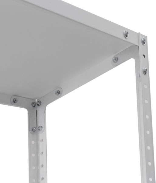 Стеллаж металлический УХЛ-Маш white 1860x950x300 мм металл полка 5 шт. краска 