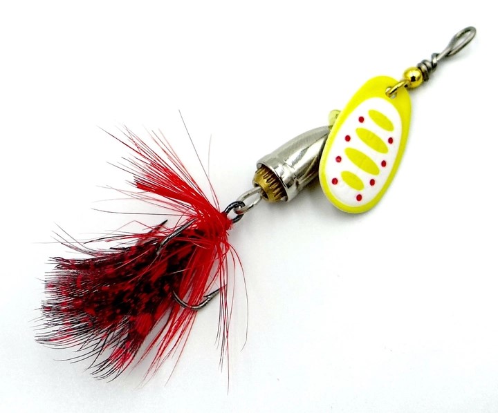 Блесна-вертушка Gladiator 8001 #0.0 (3gr) /002 3 г yellow/white