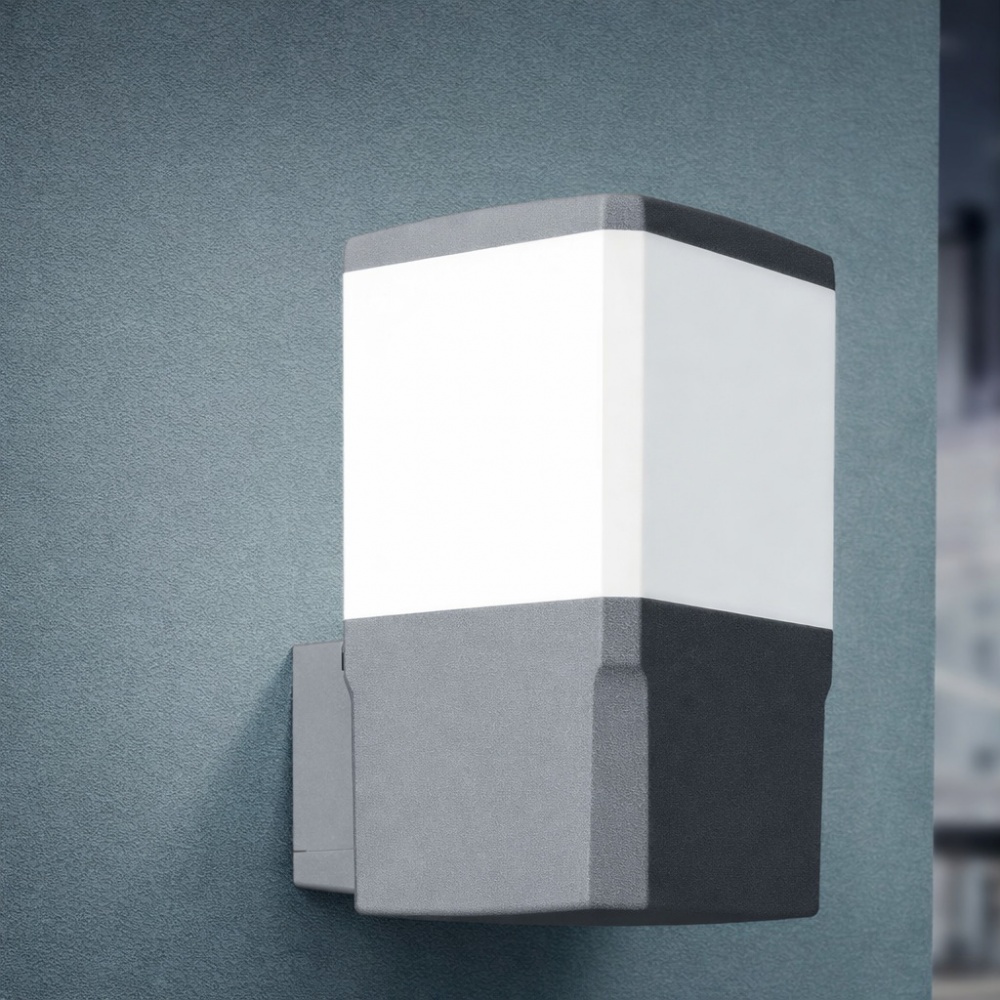 Светильник уличный настенный FUMAGALLI Virgilio Applique Opal E27 8,5 Вт IP55 серый