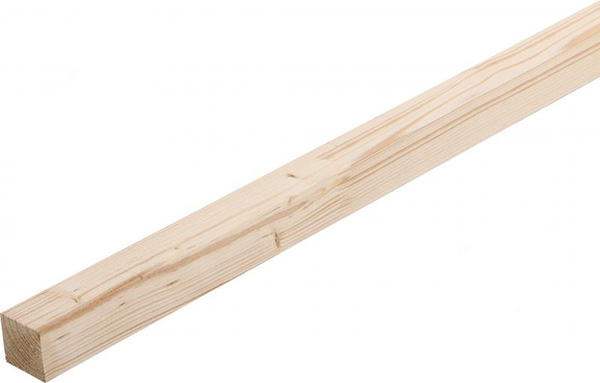 Брус Лісбудінвест цельная конструкция 40х40х2000 мм сосна