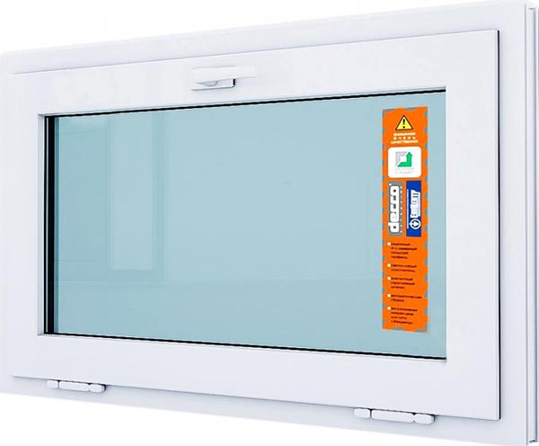 Окно откидное DECCO 60 1000x500 мм верхнее