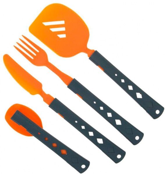 Набір столових приборів Summit 4PC Cutlery & Spatula Set Orange