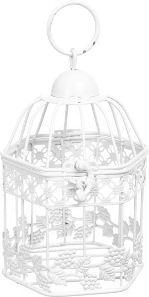 Клетка декоративная Cage Сетка 12,5х11х19 см белый 