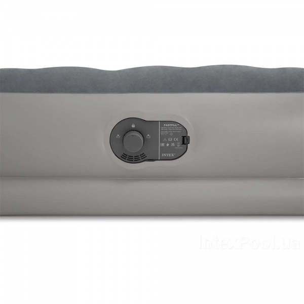 Матрас надувной Intex 203х152 см серый