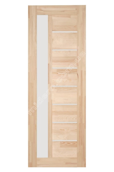 Дверное полотно Домінант-Вуд Эталон 1-1 - полустекло 800х2000х36 ПГ 800 мм под покраску 
