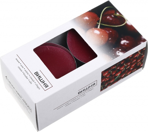 Свічка-таблетка ароматизована Pako-If Вишня 4 шт 