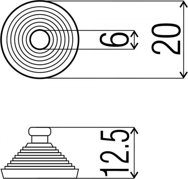 Присоска для стекла R-40