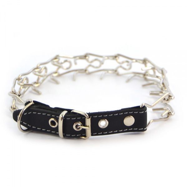 Ошейник-удавка Лорі никелированный НЖК №4 60-64 см