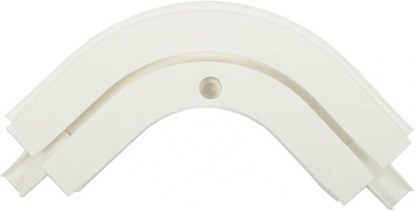 Поворот зовнійній Gardinia одинарний набірний білий 