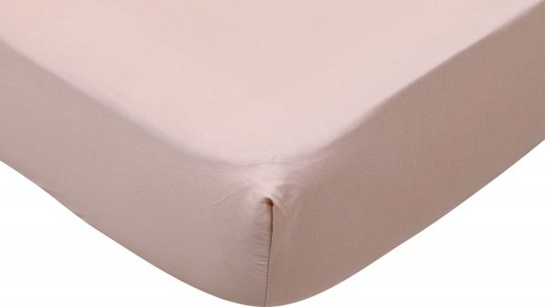 Простирадло на резинці Solid 160x200 см бежевийбежевий Luna