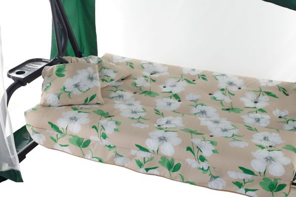 Качели OLSA Саванна 2586х1440х1737 мм белые цветы 