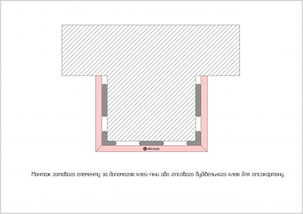 Короб гіпсокартонний універсальний комплект (220x150x1250 мм)x2 (2500 мм) INSTYFLEX 