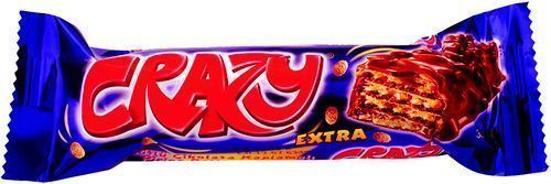 Вафли Solen Crazy с какао-кремом в молочном шоколаде с хрустящим рисом 30 