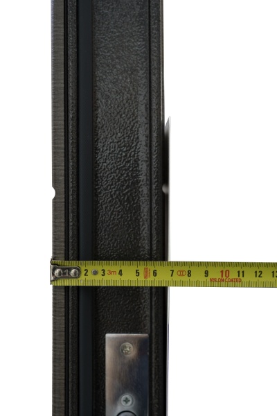 Дверь входная Министерство дверей Оптима венге серый горизонт 2050х860 мм правая