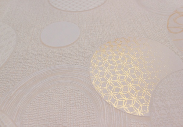 Обои виниловые на флизелиновой основе Vinil Круги декор ДХС 1471/1 1,06x10,05 м 