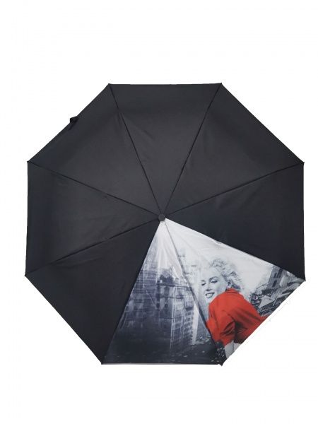 Зонт AVK 377-1 Монро черный с серым 
