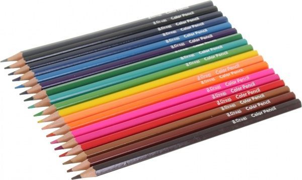 Олівці кольорові Abstraction червоний 18 шт.