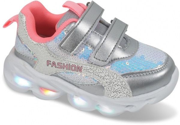 Кроссовки ТОМ.М 7994Z р.24 серебряный