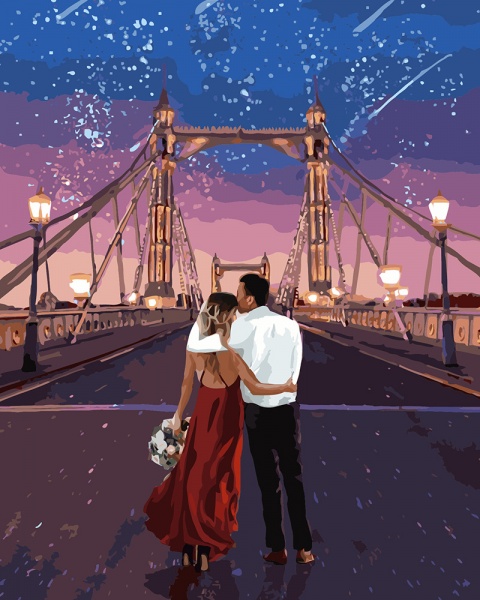 Картина по номерам Город влюбленных Идейка 