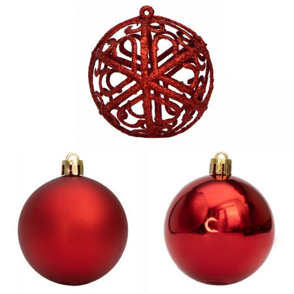 Набор елочных шаров Девилон 251727 d60 мм 6 шт./уп. 