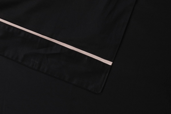 Комплект постельного белья Solid семейный черный La Nuit 