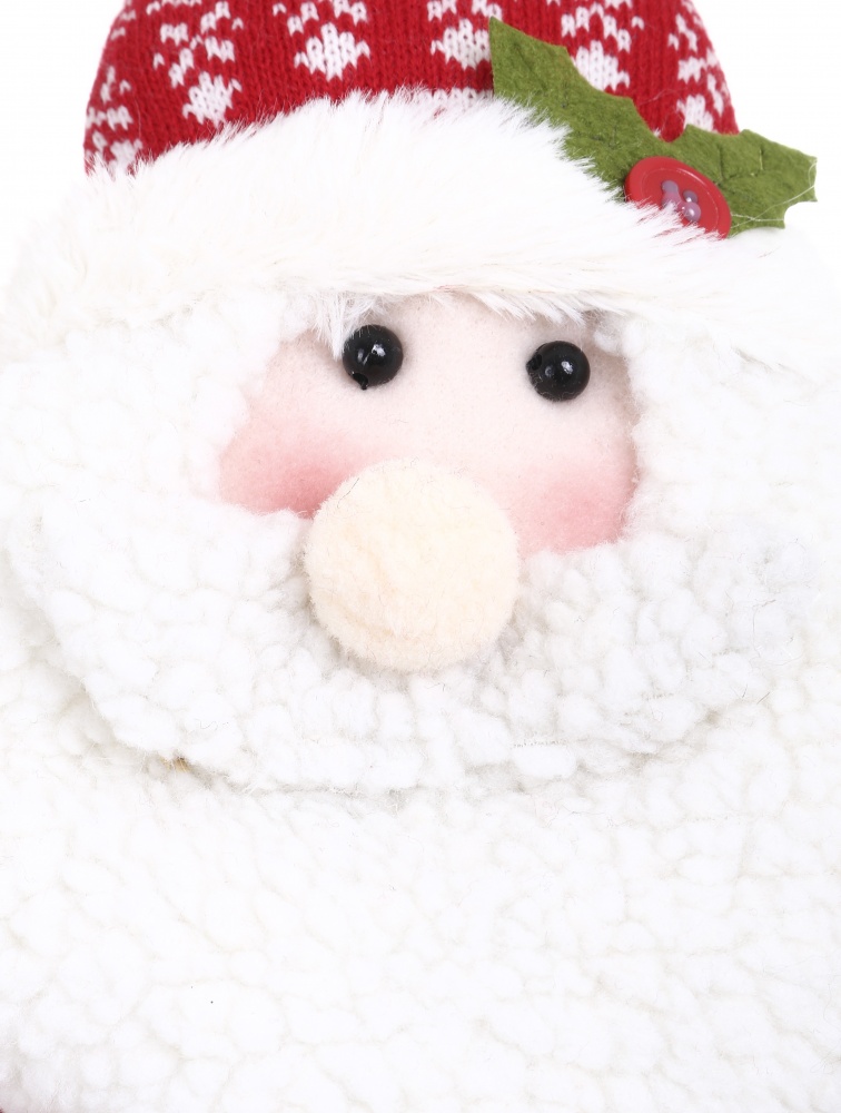 Декорація новорічна текстильна 20x61 см червоно-білий 2 асортименти AJD422307AB