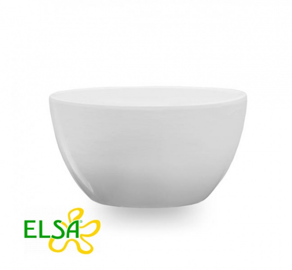 Вазон керамічний Santino Paterna круглий 2 л білий (DP-32-19-J-15-00) 