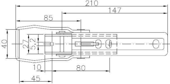 Замок бортовий BV 20-1 AL-KO 1860025