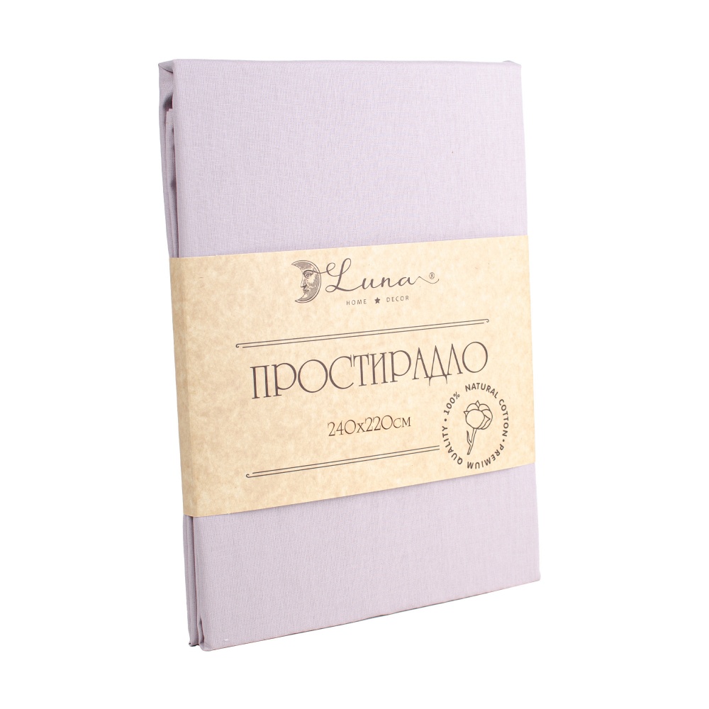 Простирадло Моно поплін 220x240 см пудровий