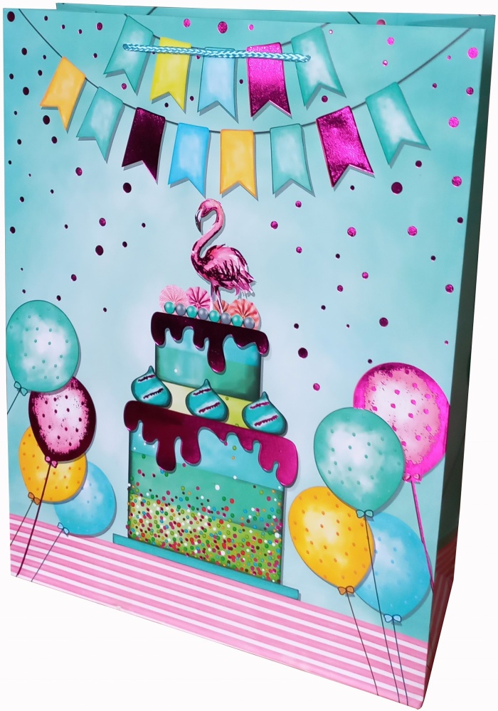 Пакет подарочный Xl 42х53х16 см в ассортименте Happycom International