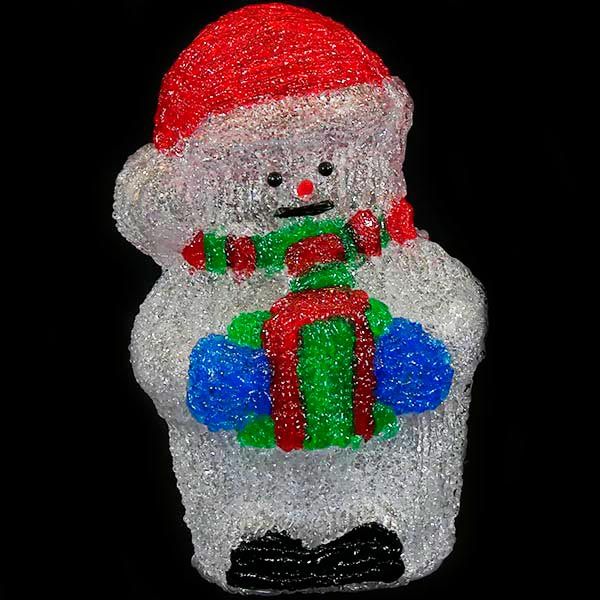 Светодиодная фигура литая Снеговик 30 LED