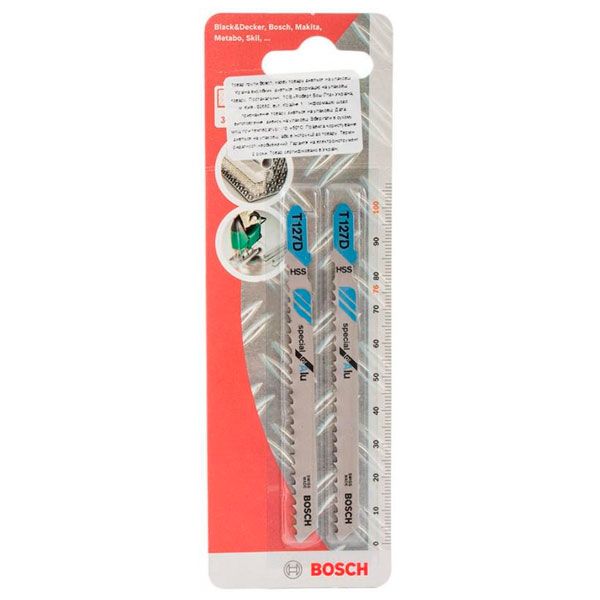 Набор полотен для лобзика Bosch T127D 2609258736 2 шт.