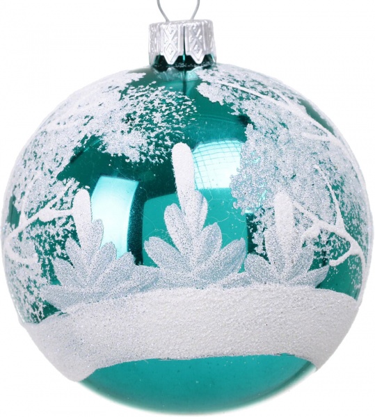 Шар новогодний мульти d 80 мм в ассортименте