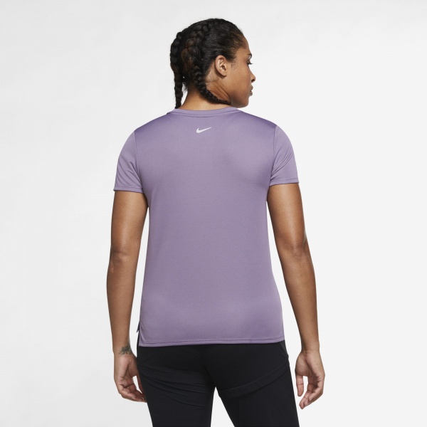 Футболка Nike W NK DF SWSH RUN TOP SS DD4898-574 р.M бузковий