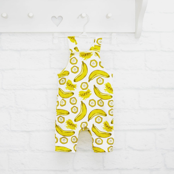 Песочник унисекс Blanka Бананчик р.68 желтый 12928 