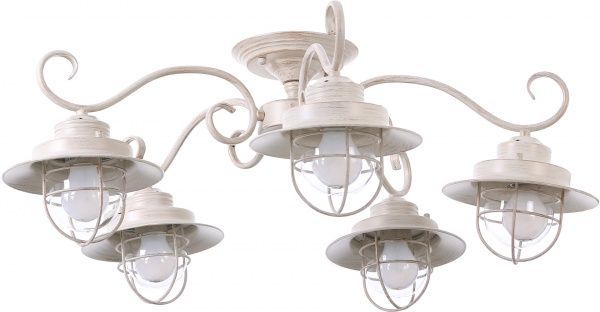Люстра Arte Lamp A4579PL-5WG 5x60 Вт E27 біло-золотистий Lanterna 