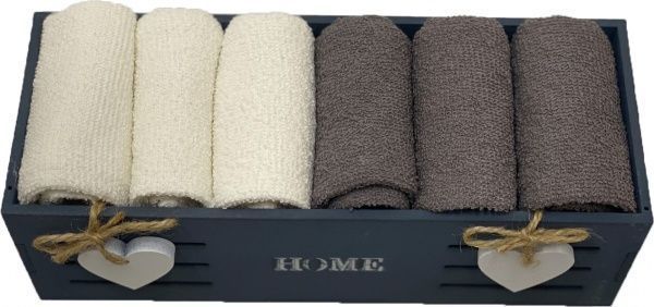 Набір рушників кухонних HOME gray 6 шт. 30x30 см 