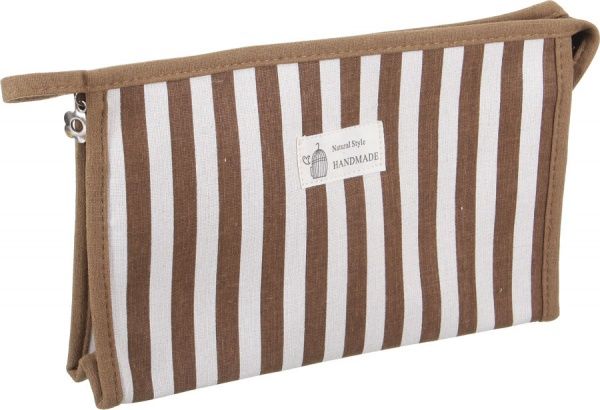 Косметичка Полоска Макси B5111 коричневый 