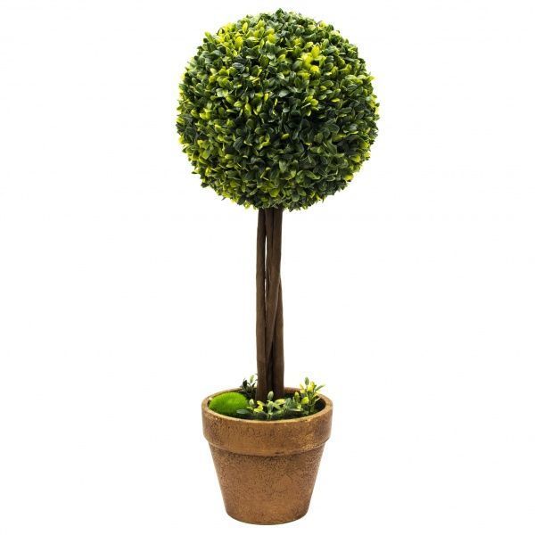 Рослина штучна Самшит у коричневому горщику 50 см