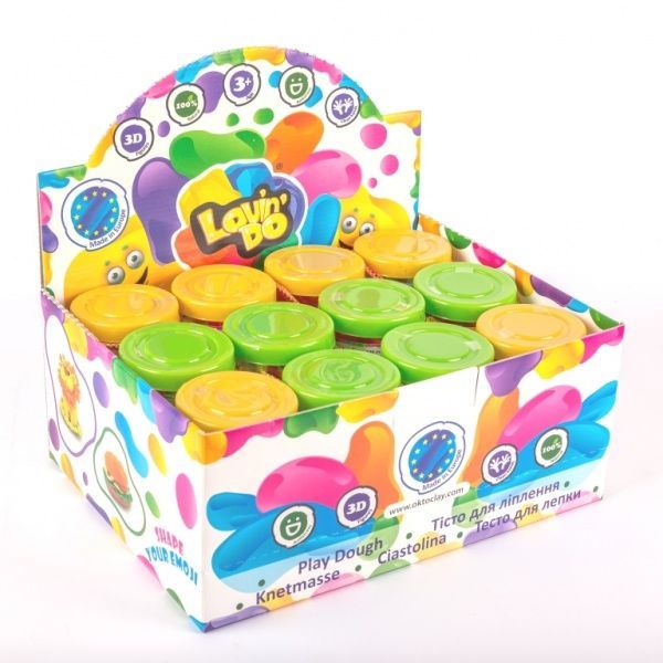 Тісто для ліплення OKTO 6 кольорів в тубусі 31007 31007
