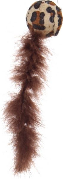 Игрушка для котов дразнилка с перьями 25 см