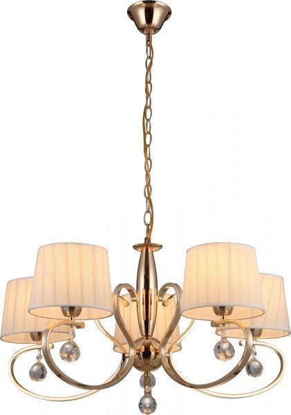 Люстра подвесная Altalusse 5x40 Вт E14 слоновая кость/золото INL-1146P-05 Ivory Gold 