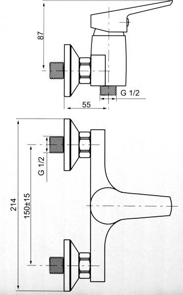 Смеситель для душа Koller Pool Twin TN0400