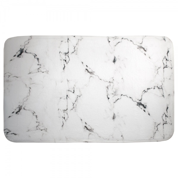 Коврик для ванной Trento флисовый 50х80 см мрамор